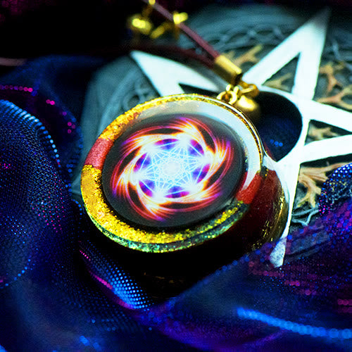 Olivenorma Maelstrom di Fuoco Metatronico Collana Orgone 