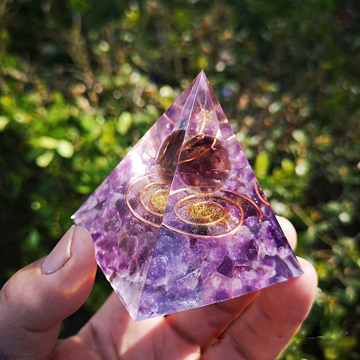 Piramide di orgone di ametista Olivenorma 