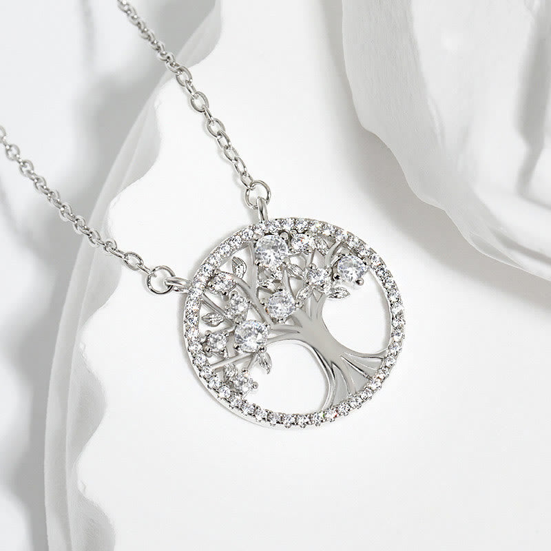 Olivenorma "Crescita infinita" - Collana con zirconi dell'albero della vita