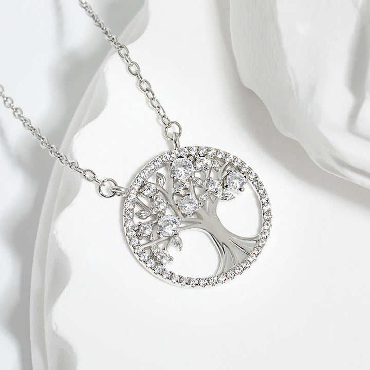 Olivenorma "Crescita infinita" - Collana con zirconi dell'albero della vita