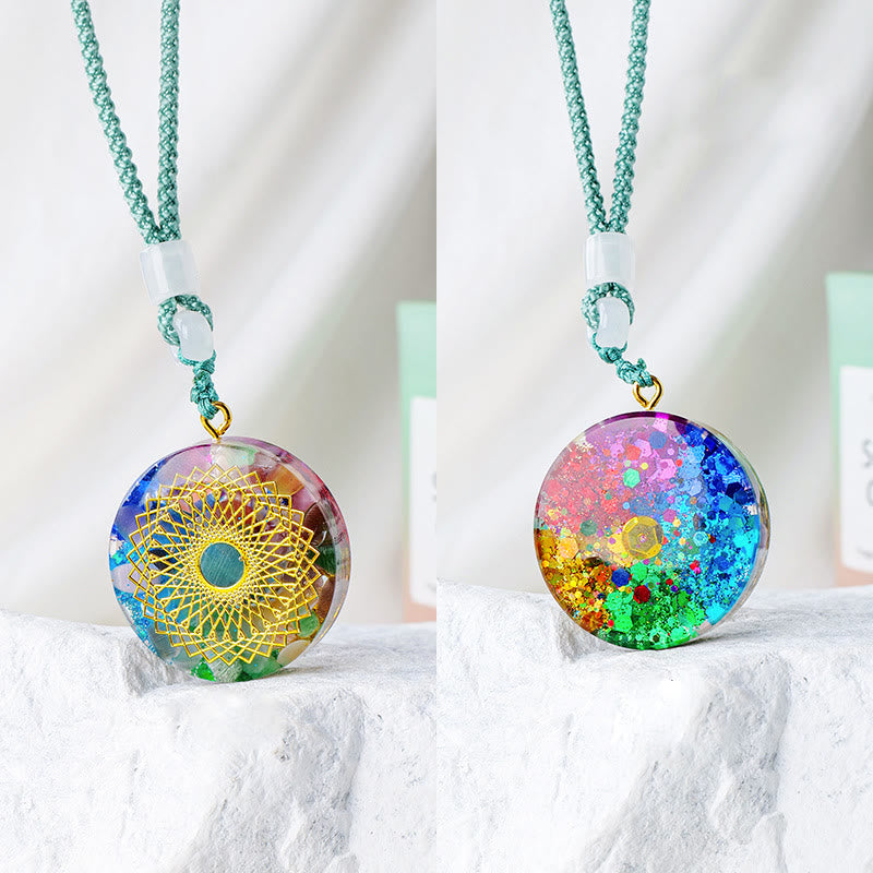 Collana di cristallo naturale di orgone Olivenorma
